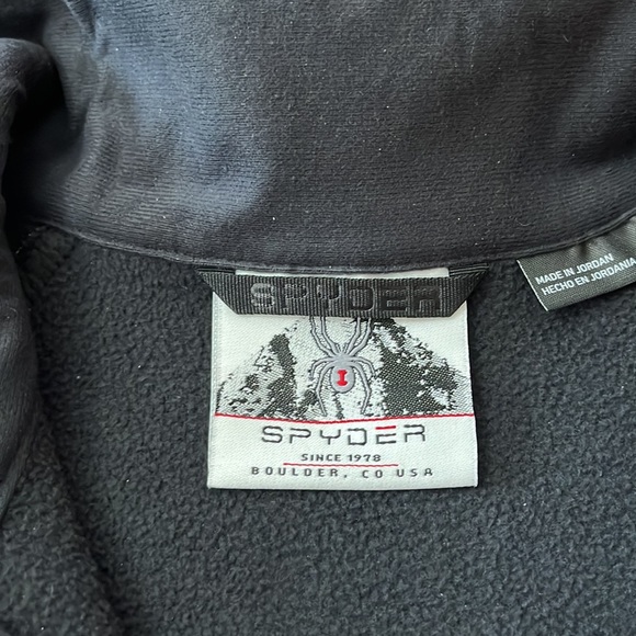 Spyder Gait Men’s Half Zip Black Gray Jacket Size Medium NWT - Picture 11 of 13